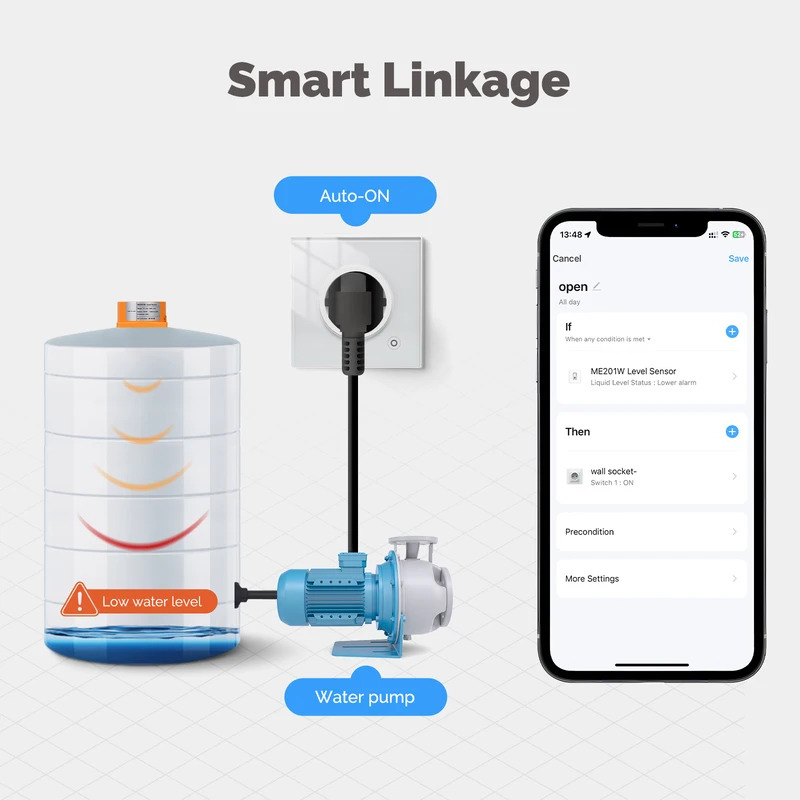 Water Alarm Sensor - Czujnik poziomu wody MOES Tuya WiFi/ZigBee