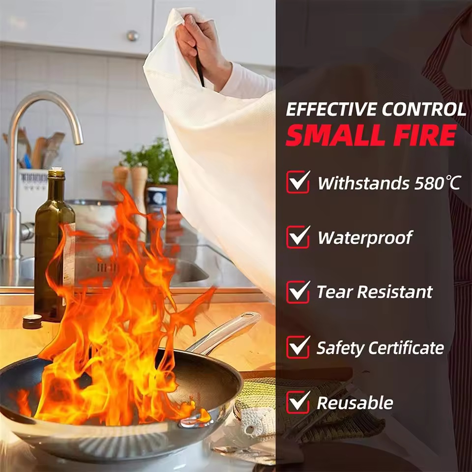 Koc przeciwpożarowy 1mx1m, koc – Fire Blanket Kitchen recenzja i cena
