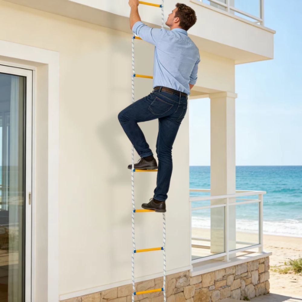 Izolowana drabina linowa z ant – Fire Escape Ladder recenzja i cena