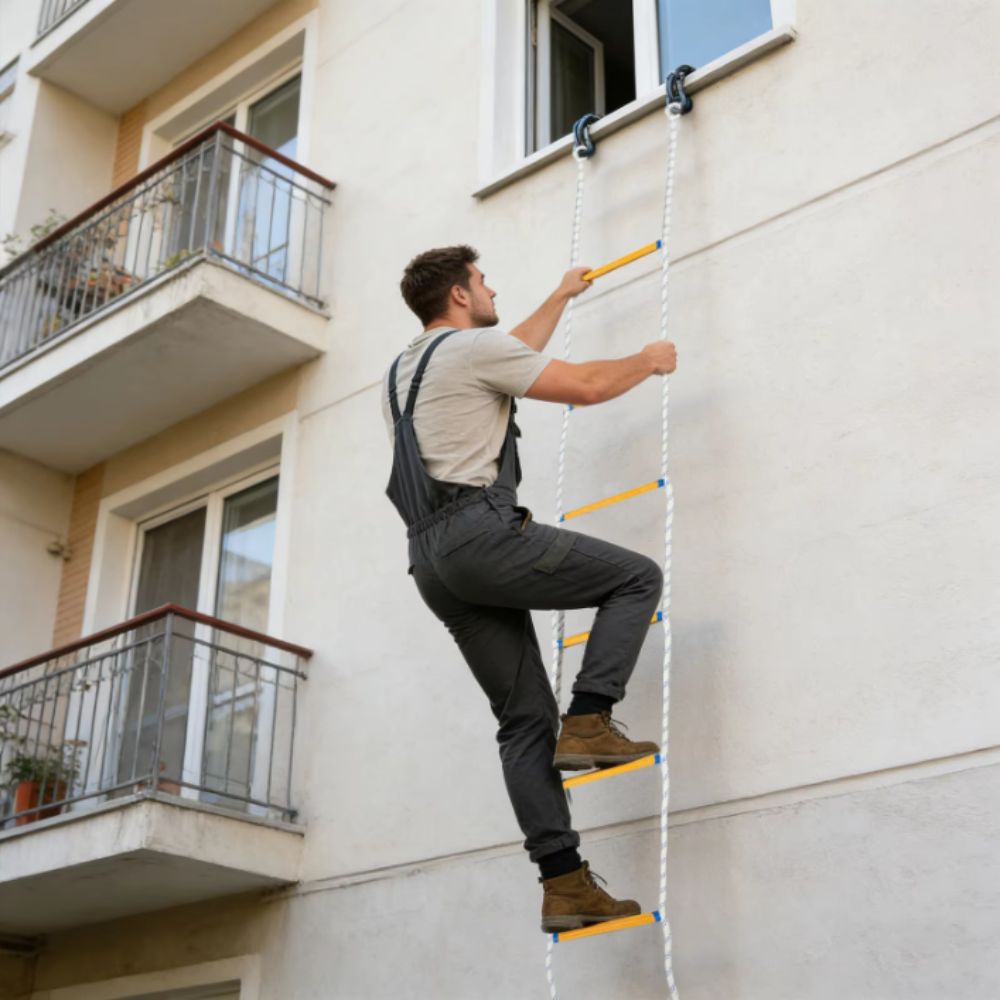 Izolowana drabina linowa z ant – Fire Escape Ladder recenzja i cena